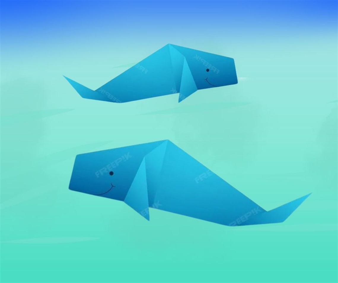 Whale Origami