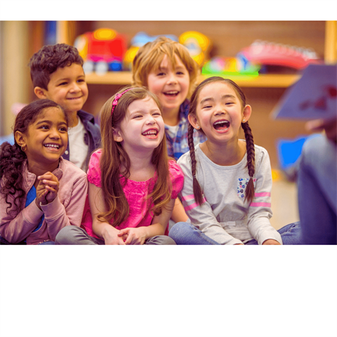 Kids enjoying a story